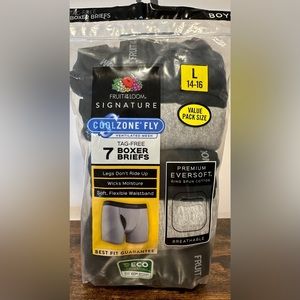 Fruit Of The Loom Boys 7 Pack Tag Free Boxer Briefs NWT Size L 14-16